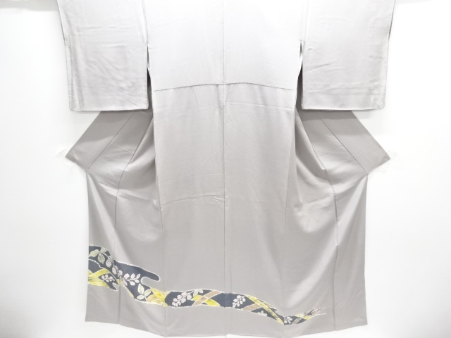 霞取りに花模様付け下げ訪問着